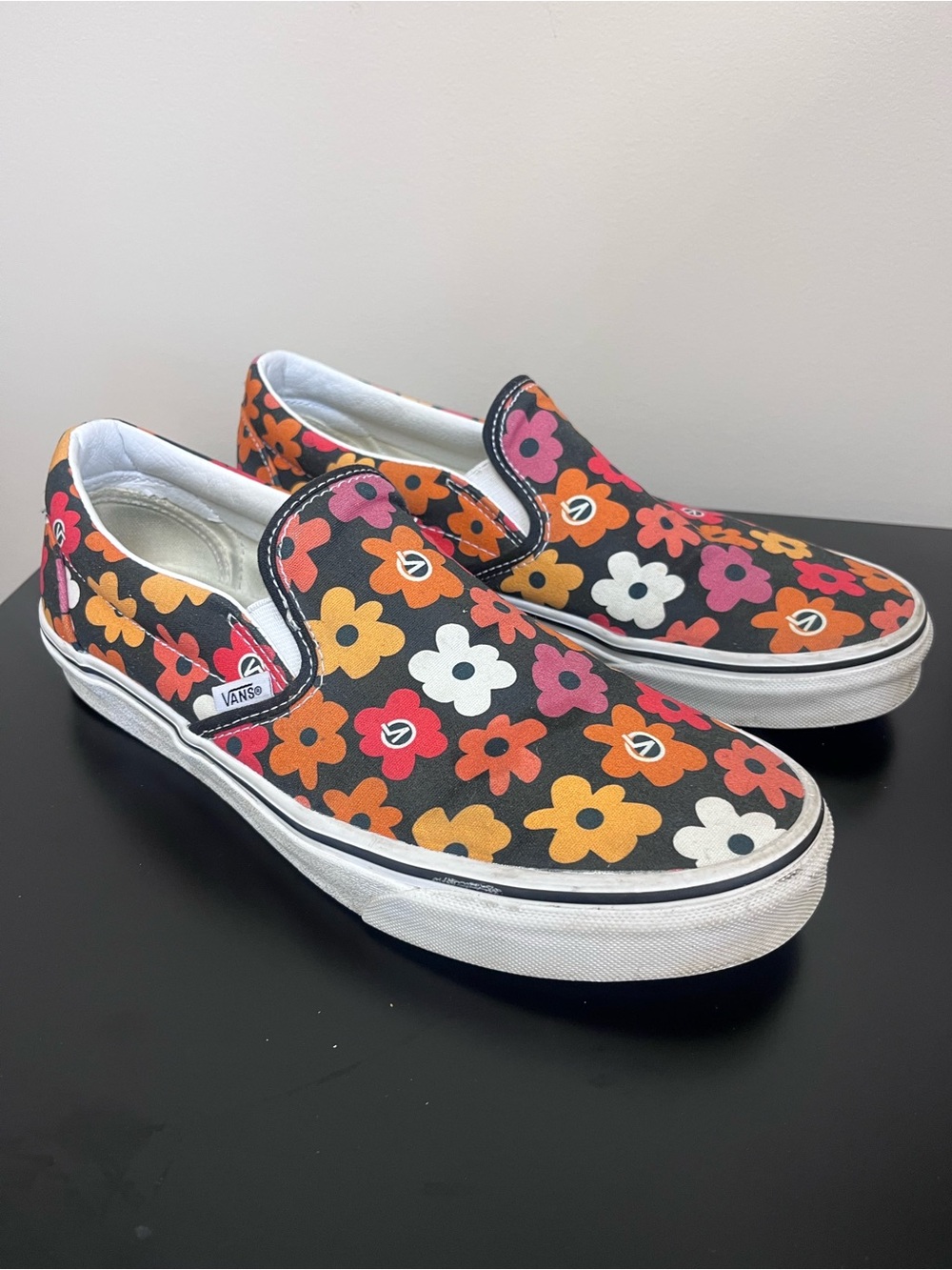 Vans flower classic slip on